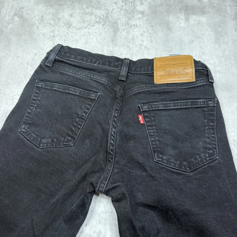 Levi’s Jeans Lot 511 Premium Mens 29x30 Black Denim Slim Stretch Pants Casual